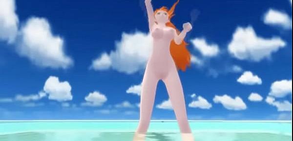  Nami dancing MMD one piece